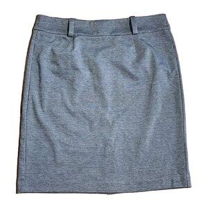 GEORGE Solid All Grey Gray Zip Back Pencil Skirt Business Career Womens Size 18